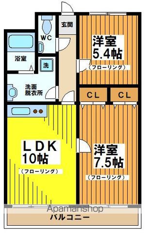 アルパイン松原の間取り写真
