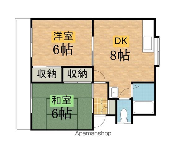 アンソレイエ和田の間取り写真
