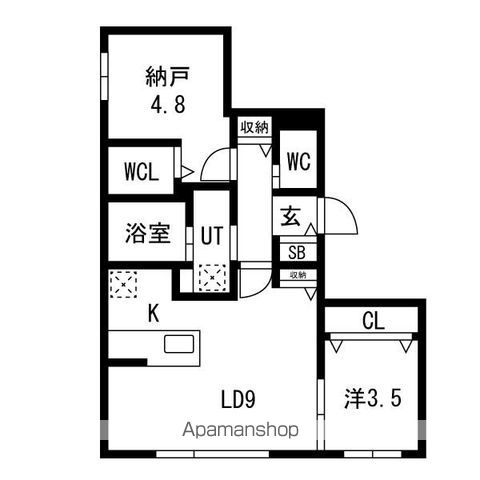 アルファスクエア北40西5の間取り写真