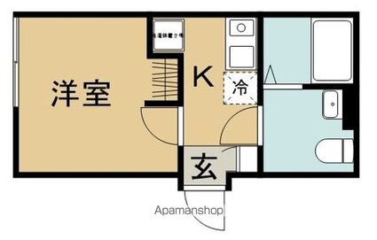 東京都杉並区阿佐谷北１丁目[1K/18.06m2]の間取図