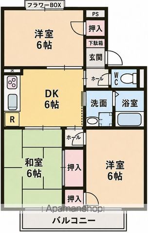 シャルム谷の間取り写真