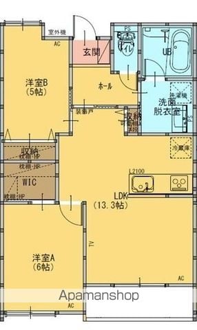 クレストリリオの間取り写真