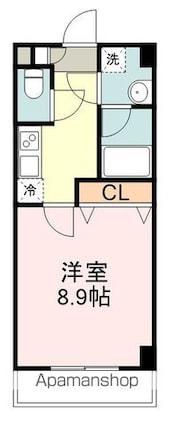 Ｎｏｒｔｈ　Ｌｉｌａｃ[1K/28.05m2]の間取図