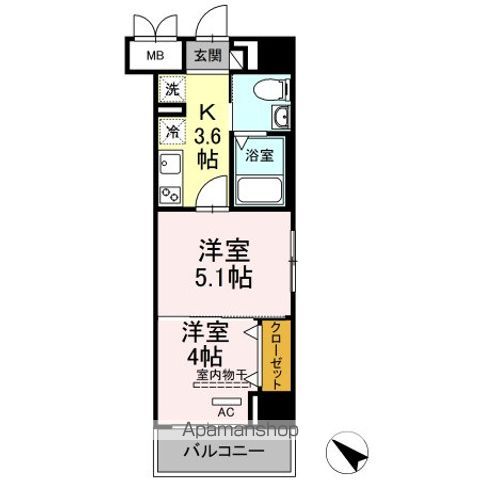 日野市多摩平のマンションの間取り