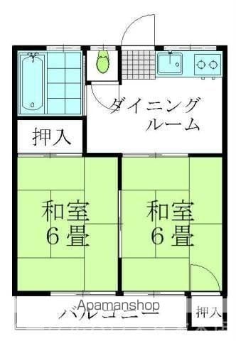 矢野第2アパートの間取り写真