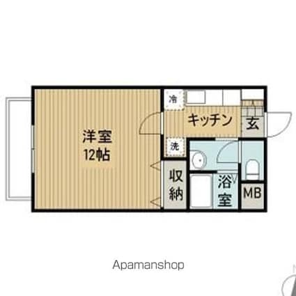 サント・ネージュ[1K/35.42m2]の間取図