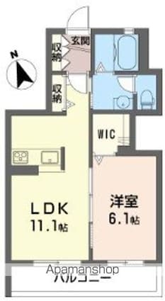 セレクト[1LDK/42.12m2]の間取図