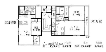 エルフォⅠ[1LDK/41.32m2]の間取図