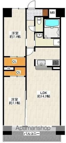 リラス空港東の間取り