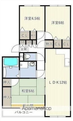 ＩＮＯＶＥ松戸六高台[3LDK/68.64m2]の間取図