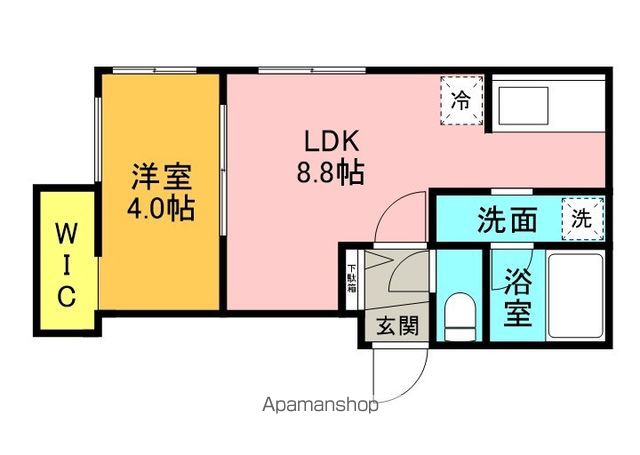 FLAP福住 仮)月寒東1−11MS A棟の間取り写真