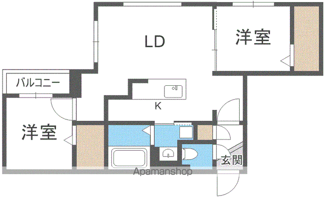 CARRERA平岸2NDの間取り写真