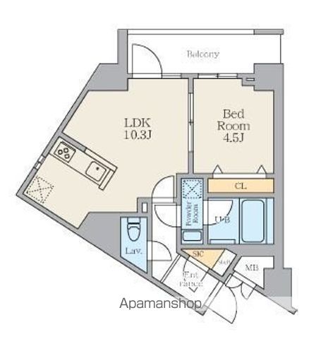 S−RESIDENCE曳舟BERENZAの間取り写真