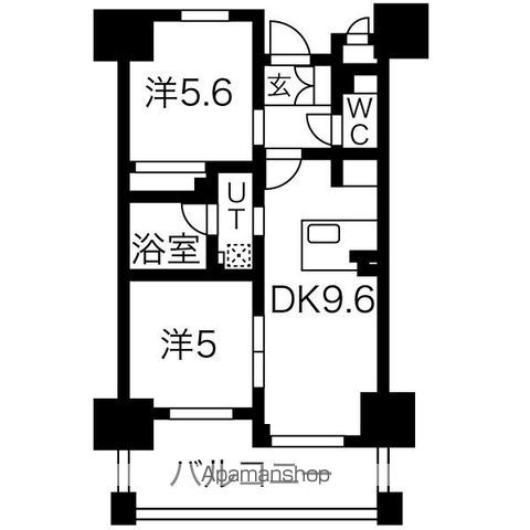 エステムエグゼ心斎橋の間取り写真