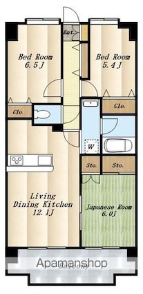 ライフステージ武蔵野[3LDK/70.2m2]の間取図