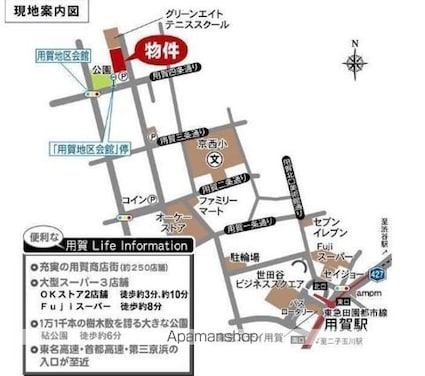 東京都世田谷区上用賀３丁目[1LDK/59.5m2]の外観3