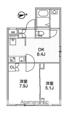 アルティザ新宿落合ソノリテの間取り写真