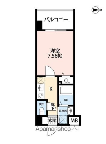 サヴォイ　ラ・シャンス 804 ｜ 福岡県福岡市東区千早５丁目9-9（賃貸マンション1K・8階・25.10㎡） その2