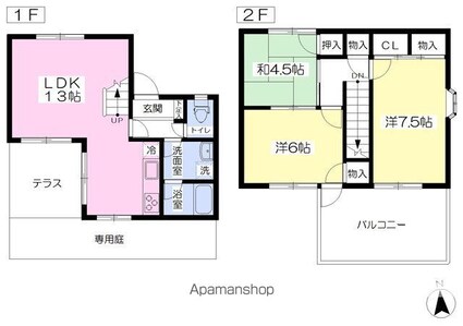 ケイズサイト[3LDK/76.14m2]の間取図