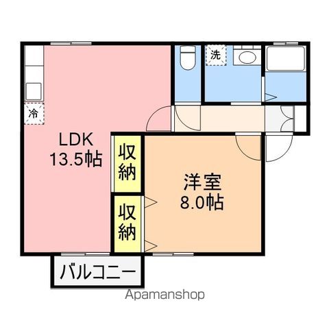 ソレイユルバンIIBの間取り写真