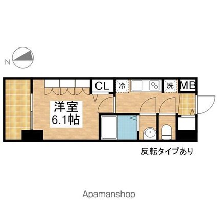 プレサンス上前津ディアシス[1K/21.66m2]の間取図