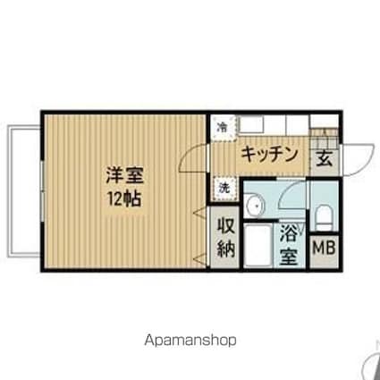 サント・ネージュ[1K/35.42m2]の間取図