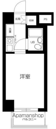 東京都新宿区西落合３丁目[1K/16.5m2]の間取図