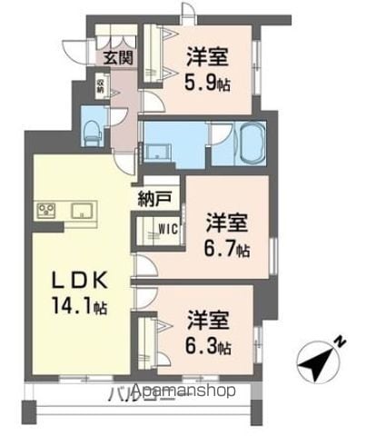 【グリナージュの間取り】