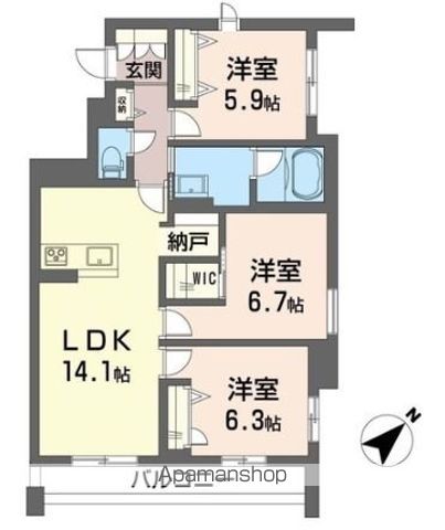 グリナージュの間取り