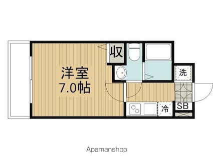 アルページュ阿佐谷[1K/21.44m2]の間取図