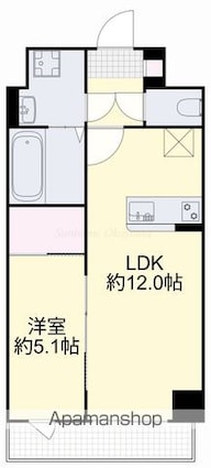 ＴＲＩＮＩＴＹ[1LDK/40.05m2]の間取図