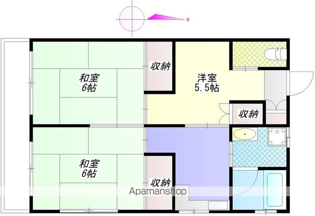 宮城荘の間取り写真