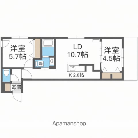 ブランシャール北3条通の間取り写真
