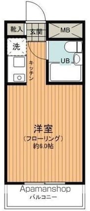 トーシン・フェニックスマンション阿佐ヶ谷[1R/16m2]の間取図