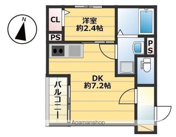 今宿東1丁目B棟APの間取り写真
