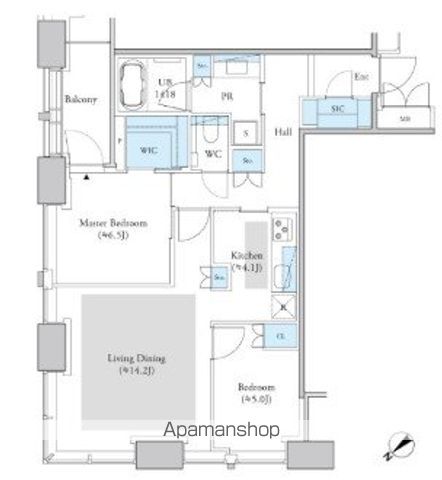 Ｄマークス西新宿タワーの間取り