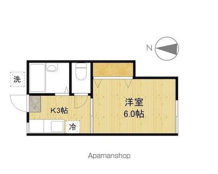 ＡＤコーポ[1K/20m2]の間取図