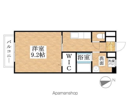 みなみ風[1K/30.94m2]の間取図