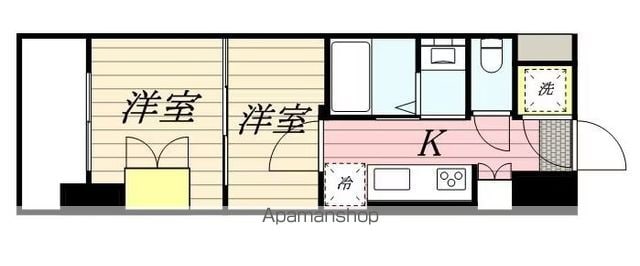 【福岡市博多区堅粕のマンションの間取り】