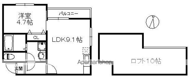 ポラリス周船寺IIIの間取り写真