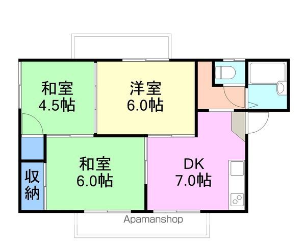 ロジュマン新町の間取り写真