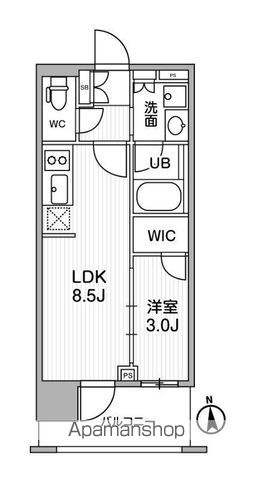シーズンフラッツ新御徒町イーストの間取り写真