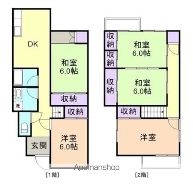 六十谷戸建（６８１－６）[5DK/101.42m2]の間取図