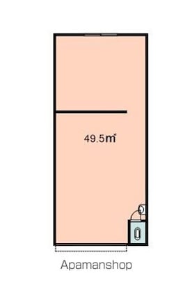 鳴神ガレージ[1R/49.5m2]の間取図