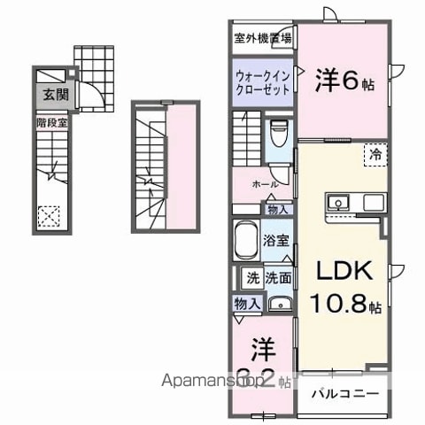 クレストコート みらいの間取り写真