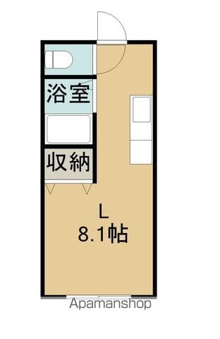 函館市電本線湯川線 柏木町駅 徒歩7分 3階建 築14年の間取り写真