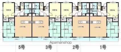 シャルム和知川原[2LDK/58.32m2]の間取図