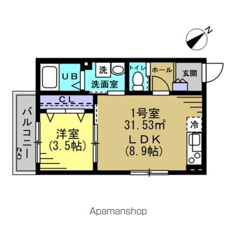 レアリゼ蘇我Ⅱの間取り