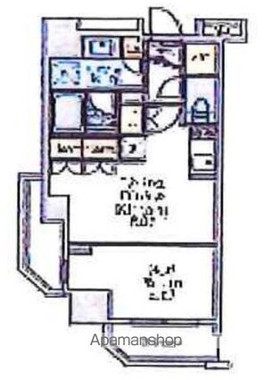 東京都中野区弥生町５丁目[1LDK/33.97m2]の間取図