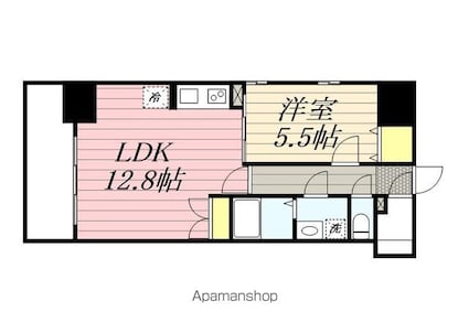 ＳーＲＥＳＩＤＥＮＣＥ岐阜駅[1LDK/44.6m2]の間取図
